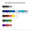 tank top color chart - Tokyo Ghoul Shop