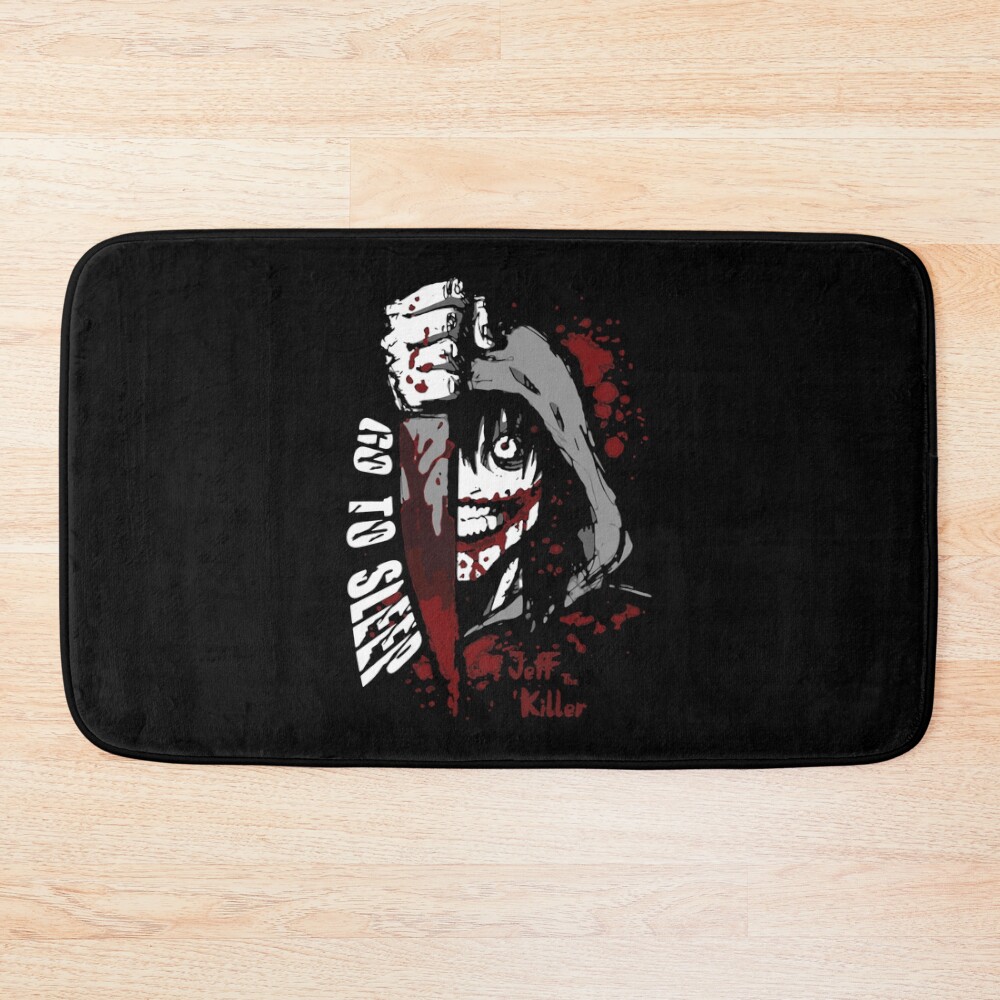 Jeff The Killer Go To Sleep Bath Mat