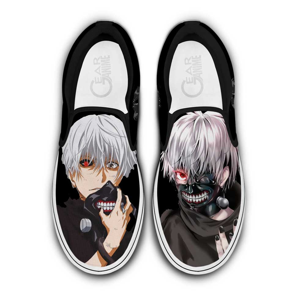 Ken Kaneki Slip-On Canvas Anime Tokyo Ghoul Shoes
