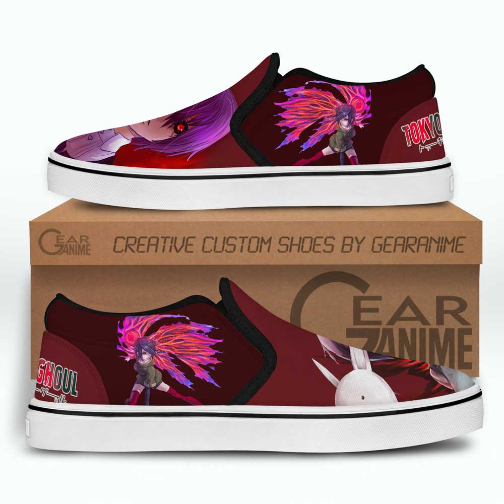 Touka Kirishima Canvas Anime Tokyo Ghoul Slip-On - Image 2