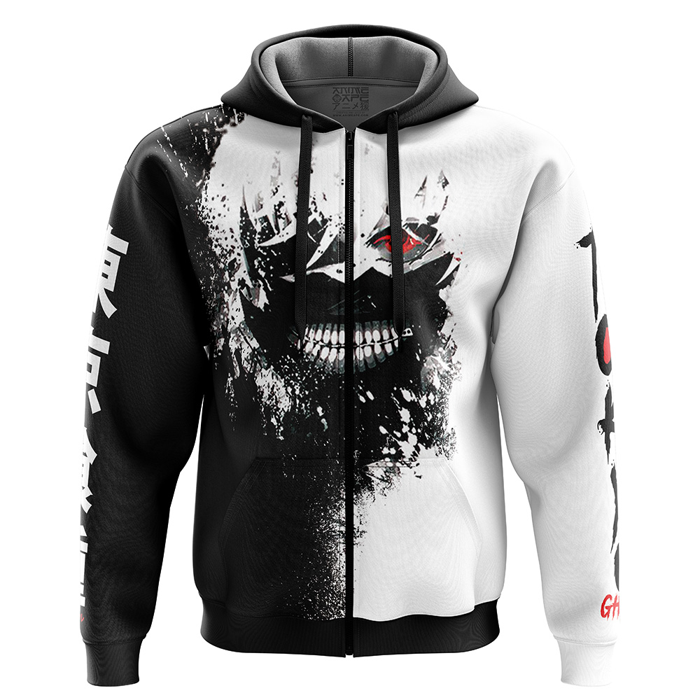 Ken Kaneki Tokyo Ghoul Zip Hoodie Jacket