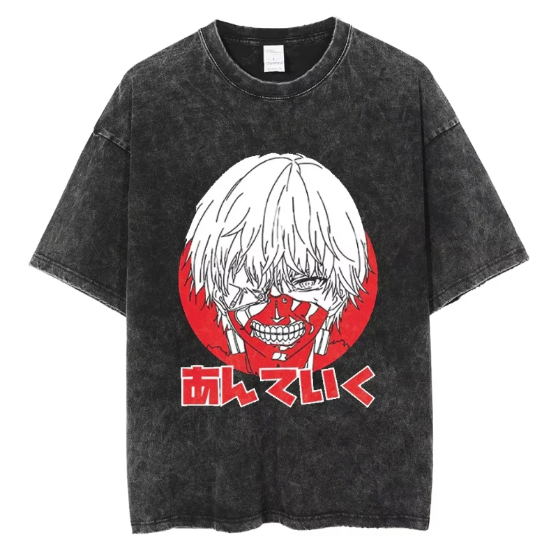 Tokyo Ghoul Kaneki Face Mineral Wash T-Shirt