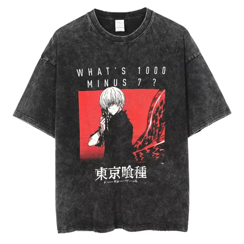 Tokyo Ghoul What's 1000 Minus7 Mineral Wash T-Shirt