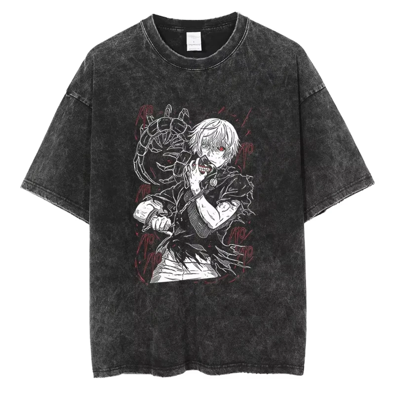 Tokyo Ghoul Sexy Kaneki Mineral Wash T-Shirt
