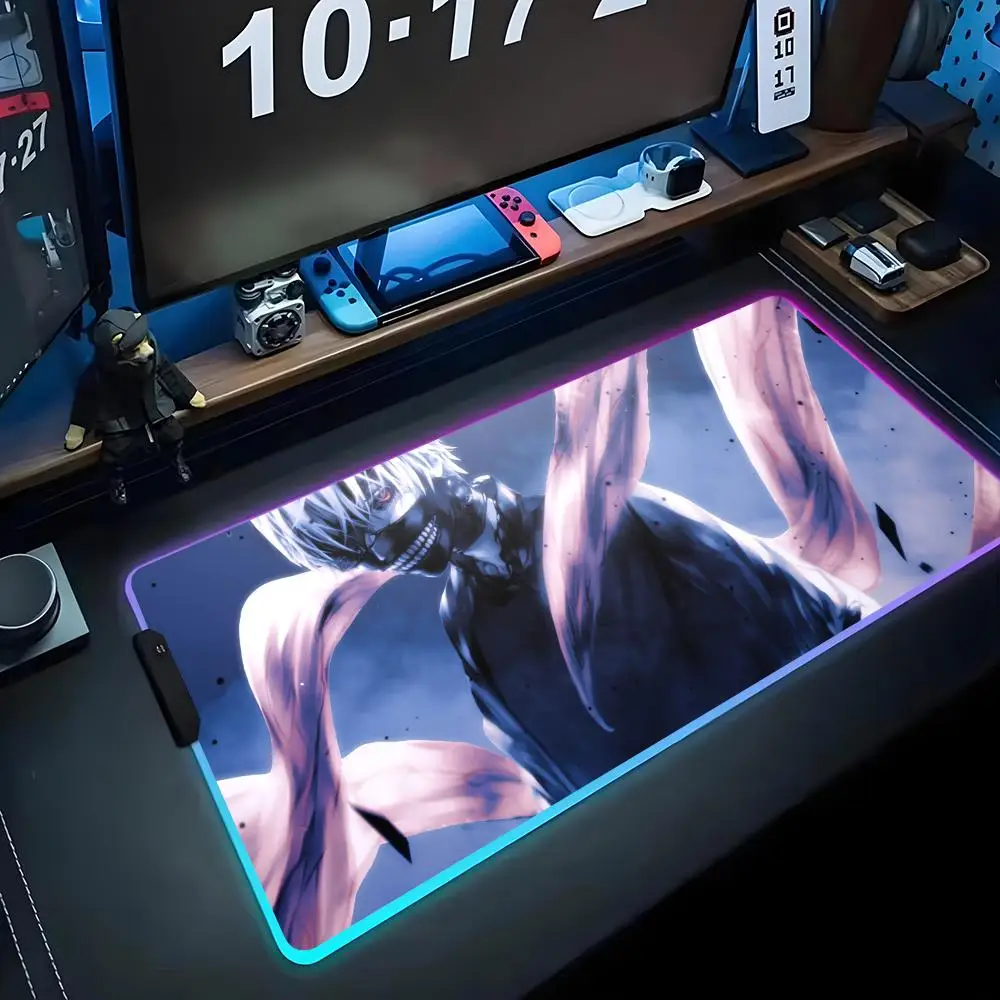 Anime Tokyo Ghoul Half-Ghoul Kaneki RGB Mouse Pad