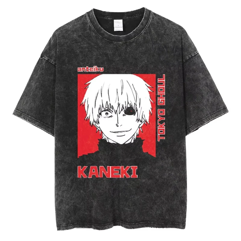 Tokyo Ghoul One Eye Kaneki Smile Mineral Wash T-Shirt