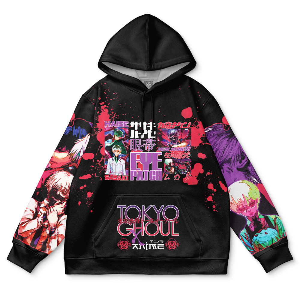 Kaneki Ken V2 Tokyo Ghoul Streetwear Hoodie - Image 2